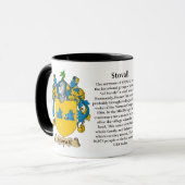 Stovall家族の紋章付き外衣 マグカップ (正面左)