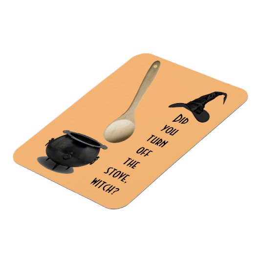 Stove Reminder Magnet (Witch Version) マグネット (左側)