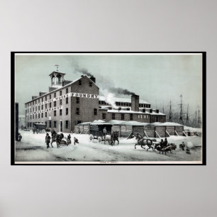 Stove Works Factory Philadelphia PA Print ポスター
