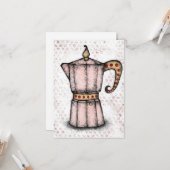 Stovetop Espresso Makerグリーティングカード カード (正面/裏面インサイチュ)