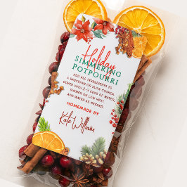 Stovetop Holiday Simmering Potpourri  ラベル