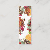 Stovetop Holiday Simmering Potpourri Tags スキニー名刺 (裏面)