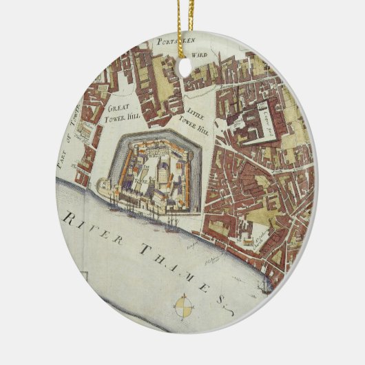 「Stowの調査のためのタワーおよびSt.キャサリン、 セラミックオーナメント (左)