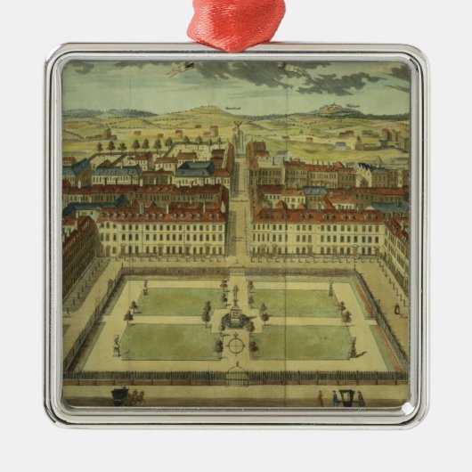 「StowのLondoの調査のためのSohoまたはSquare王の、 メタルオーナメント (正面)