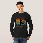 Stowe Mountain Vermont Vintage Sun Snowboarding Sn Tシャツ (正面フル)
