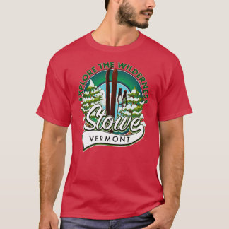 Stowe Vermontウィルダネススキーを探索 Tシャツ
