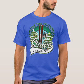 Stowe Vermontウィルダネススキーを探索 Tシャツ