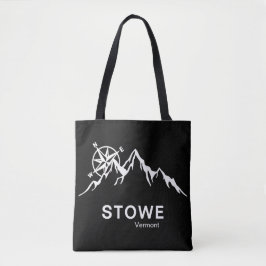 Stowe Vermont Black Shoulder Tote トートバッグ