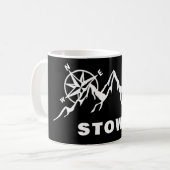 Stowe Vermont Ski Mug コーヒーマグカップ (正面左)