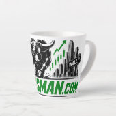 Stoxsman.com 投資 カフェラテマグ (右アングル)