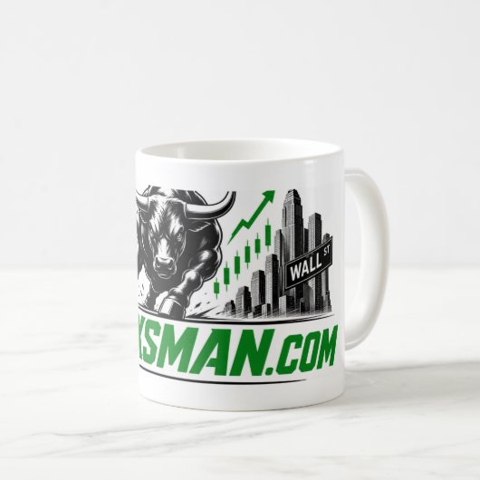 Stoxsman.com 投資 コーヒーマグカップ (正面右)