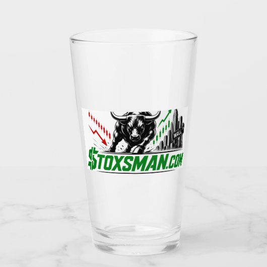 Stoxsman.com 投資 タンブラーグラス (正面)