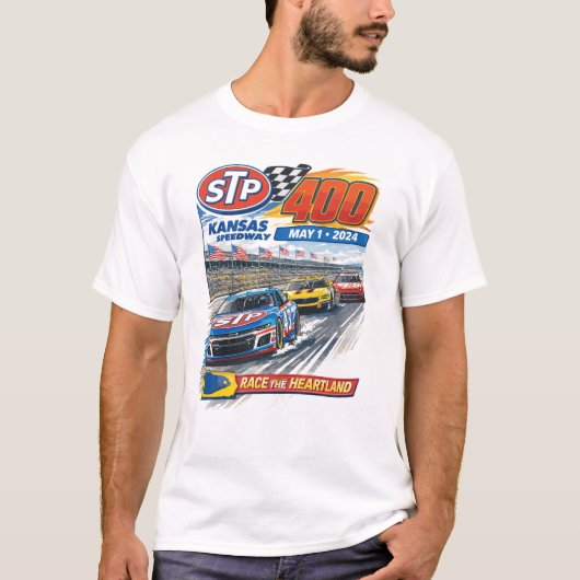STP 400 Kansas Speedway Race The Heartland Tシャツ (正面)