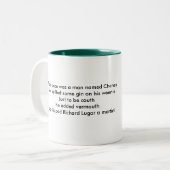 stpattydick、一度CheneyWと名前を挙げられた人が…ありました ツートーンマグカップ (正面左)