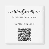 STRガイド QRコード 情報 WIFIレンタル マグネット (正面)