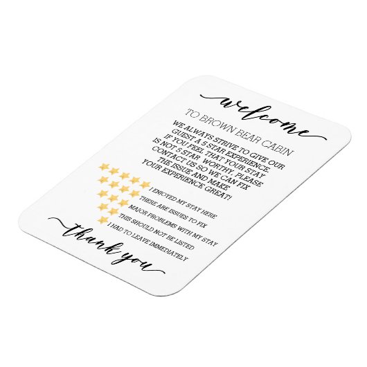 STR短期レンタル休暇評価システム星 マグネット (左側)