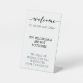 STR短期レンタル休暇 台座サイン (正面)