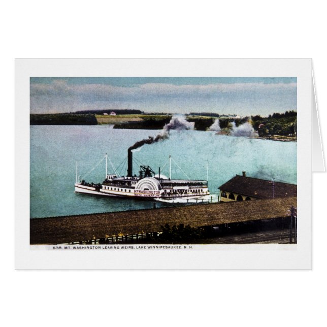 Str。 Mt.ワシントン州の湖Winnipesaukee、N.H. (正面横)