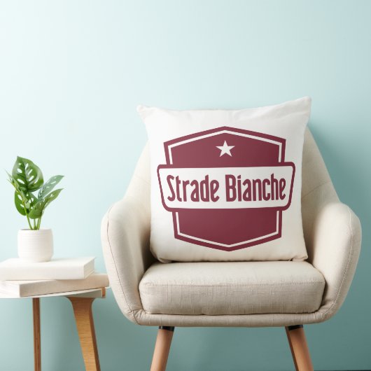 Strade Biancheロゴ クッション (椅子)