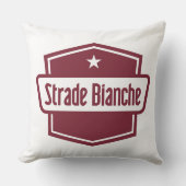 Strade Biancheロゴ クッション (正面)