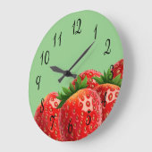 Straeberries ラージ壁時計 (傾斜)