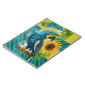 Strahlender Ara im Sonnenschein ノートブック (左側)