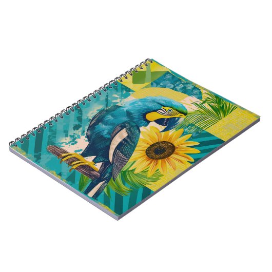 Strahlender Ara im Sonnenschein ノートブック (左側)