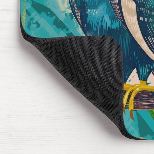 Strahlender Ara im Sonnenschein マウスパッド (コーナー)