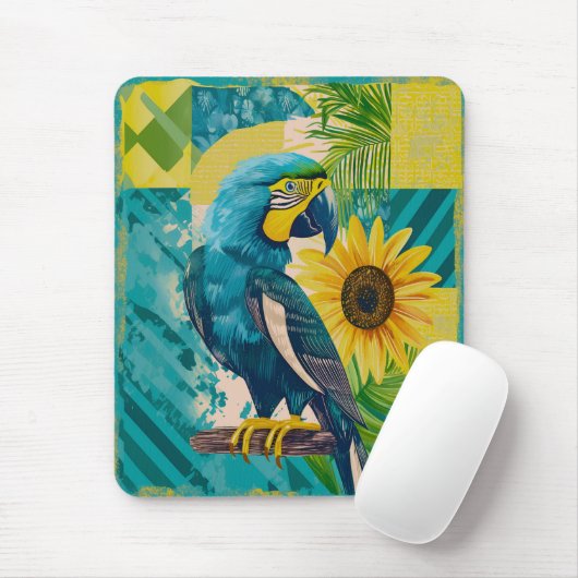 Strahlender Ara im Sonnenschein マウスパッド (マウス)