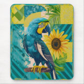 Strahlender Ara im Sonnenschein マウスパッド (正面)