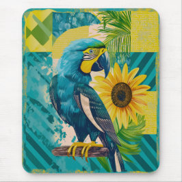Strahlender Ara im Sonnenschein マウスパッド