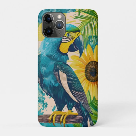 Strahlender Ara im Sonnenschein Case-Mate iPhoneケース (裏)