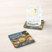 Strahov Monastery Morning Hard Plastic Coaster コースター (右側)