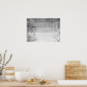 STRAIGHT FLAG DISTRESSED -.png ポスター (キッチン)