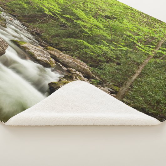 Straight Fork Flows Through Forest シェルパブランケット (3/4)