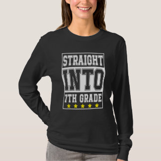 Straight Into 7th Grade Teachers Welcome Back To S Tシャツ