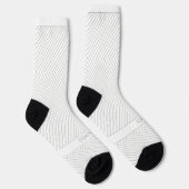 Straight Lines and Boxes on Striped White ソックス (右)