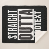 Straight Outtaでテキストを追加 シェルパブランケット (正面(横))