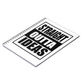 Straight Outtaアイディアおもしろい創造的標語 ノートブック (左側)