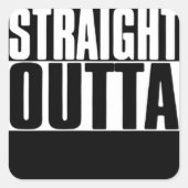 STRAIGHT OUTTAカスタムテキストはこちらT型 スクエアシール (正面)