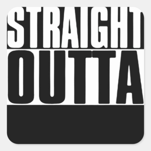 STRAIGHT OUTTAカスタムテキストはこちらT型 スクエアシール (正面)