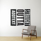 Straight Outtaテキストの追加 タペストリー (インサイチュ(横))