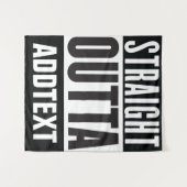 Straight Outtaテキストの追加 タペストリー (正面(横))