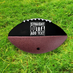 STRAIGHT OUTTA – ここにテキストを追加/独自に作成 アメリカンフットボール