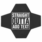 STRAIGHT OUTTA – ここにテキストを追加/独自に作成 サッカーボール (フラット)