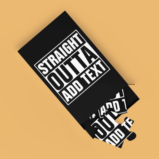 STRAIGHT OUTTA – ここにテキストを追加/独自に作成 ジグソーパズル