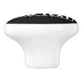 STRAIGHT OUTTA – ここにテキストを追加/独自に作成 セラミックノブ (側面)