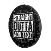 STRAIGHT OUTTA – ここにテキストを追加/独自に作成 ダーツボード (正面右)