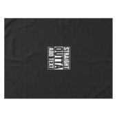 STRAIGHT OUTTA – ここにテキストを追加/独自に作成 テーブルクロス (正面(横))