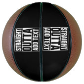 STRAIGHT OUTTA – ここにテキストを追加/独自に作成 バスケットボール (縦)